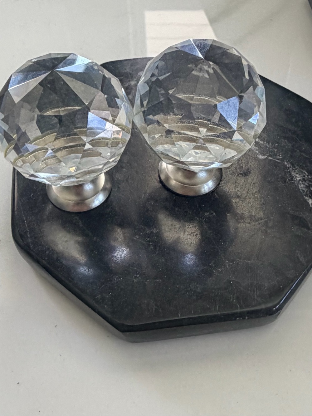 2 Badgley Mischka Crystal Knobs/Drawer Pulls
